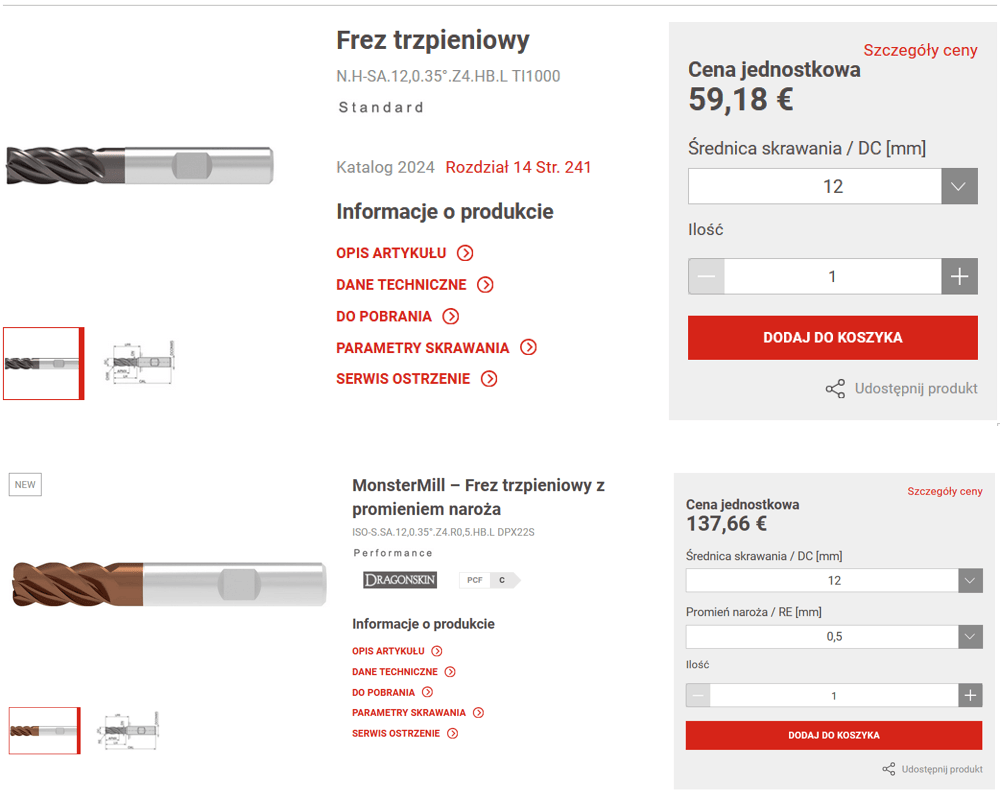Porównanie frezów do stali i tytanu – różnice w kosztach narzędzi
